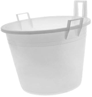 STEFANPLAST Mastello 3 Manici in Politene, Bianco, Lt 125, Cm 70, Polyethylene