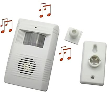 LEDLUX Campanello Con Sensore Di Movimento,Campanello Sensore Passaggio,Campanello Di Benvenuto Per Ingresso Negozio