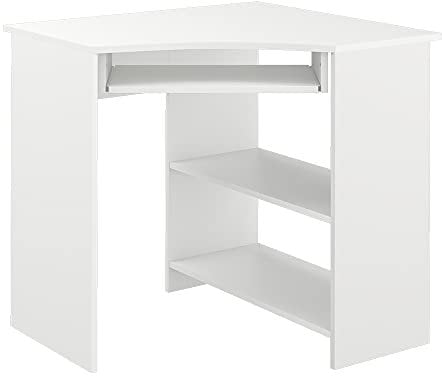 Vicco Eckschreibtisch Odin, Weiß, 83 x 76 cm