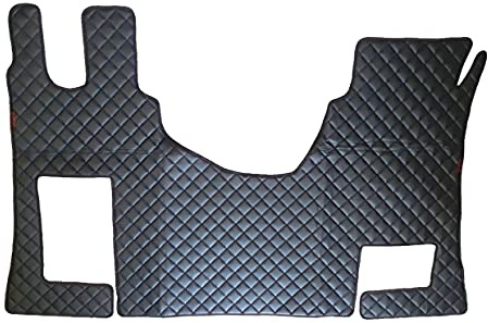 Schwarz Eco Leder Matte für Actros Automatik MP4 Linkslenker LKW
