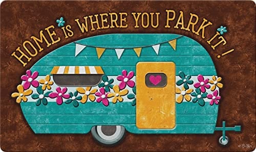Door Mats Indoor Home Is Where You Park It Design Doormat Home Decor House Warming Gifts New Home Decor