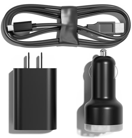 Airmoto Power Kit – Kfz-Ladegerät und Heim-Ladegerät für Airmoto Reifenfüller, tragbarer Luftkompressor, schnelles Aufladen mit 91 cm langem Lightning-Kabel