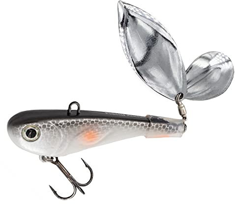 FISHN®Grumpy Spinner, Jig Spinner – Köder, Kunstköder zum Angeln auf Hecht, Dorsch, Barsch, Forelle und Zander