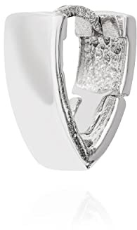 NKlaus dreieckige Einzel-Klappcreole 925 Silber, 13x10mm | Scharniercreole in Dreiecksform aus 925 Silber, Gewicht: 1,6g