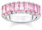 Thomas Sabo Damen Ring aus Sterling-Silber mit Zirkonia-Steinen in Pink, Gr. 54, TR2366-051-9-54