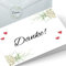 20 Dankeskarten zur Hochzeit, Taufe, Konfirmation Klappkarte A6 inkl. 20 Umschlägen und 24 Danke Aufklebern zum Versiegeln - Danke für Gäste - Boho-Design: Hortensie