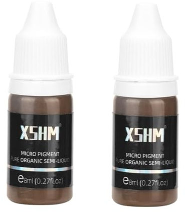 Healeved 2piezas Pigmento Para Cejas De Microblading Tinte Natural Para Tatuajes De Cejas Resistente Al Agua Larga Duración Para Salones De Belleza