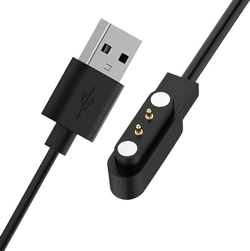 WalkerFit Câble De Chargement Universel Pour Montre Intelligente, Accessoires Magnétiques Universels Pour Montre Intelligente/Traqueur De Fitness, Distance De Broche Compatible 4 Mm, 1 Paquet