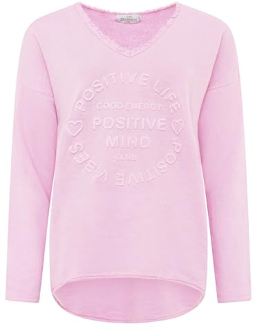 Zwillingsherz Sweatshirt Positiv für Damen Frauen – Hochwertiger Baumwoll Pullover Hoodie Pulli Langarm kuschelig weich Langarmshirt Oversized Sommer
