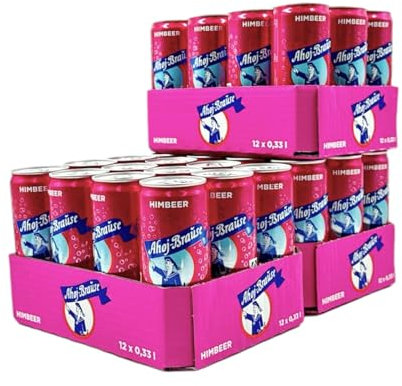 Generisch Ahoj Brause Geschmack Himbeere Getränk 330ml inkl. 0,25€ Pfand (36x)
