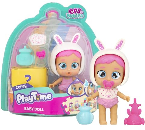 Cry Babies Playtime Day Care Coney, Puppenhaus Day Care Babies mit einem großen interaktiven Zubehör, sie weinen echte Tränen, Werden zufällig gesendet, für Kinder 4 bis 6 Jahre