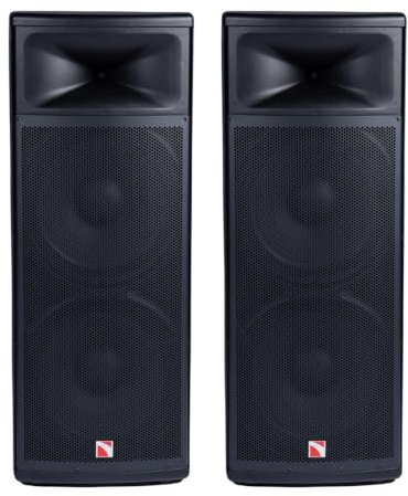 Intimidation 2x PI-215 MK3 1000W RMS Twin 15 Active Speaker DJ PA