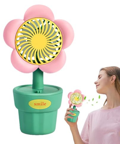 Ventilador de escritorio portátil – Ventilador de mesa ventilador de refrigeración – Funcionamiento silencioso, ventilador personal, potente ventilador portátil, ventilador de escritorio