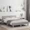 Faroom Holzbett Futonbett Bett 140x200 cm mit Lattenrost & Kopfteil, Bettrahmen Holzwerkstoff Einzelbett Doppelbett Bettgestell Grau Sonoma