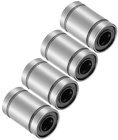 Kozelo 4 Stück LM6UU Linear-Kugellager 6mm x 12mm x 19mm für CNC-Maschinen | Stahl-Lineargleitlager, Verpackungsmaschinen, 3D-Drucker Verwendung