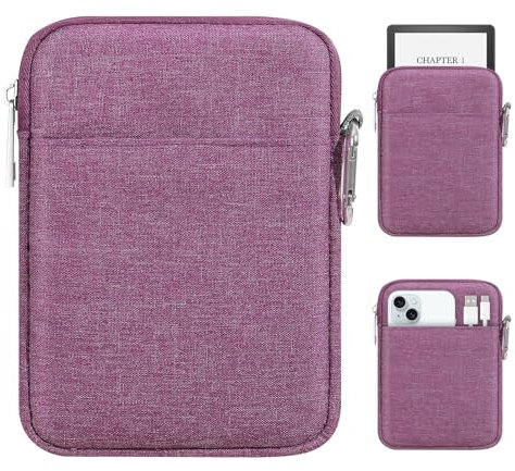 MoKo 6-7 eReader Sleeve Tasche für 7 ereader Colorsoft Signature Edition, All-New 6 ereader 11th Gen 2022/10th Gen 2019/8th Gen 2016, 6.8 ereader Paperwhite 11th/10th Gen 2021/2018, Violett
