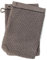 Linnea Lot de Deux Gants de Toilette 16x21 cm Pur Coton Collection Osaka Fleurs Marron