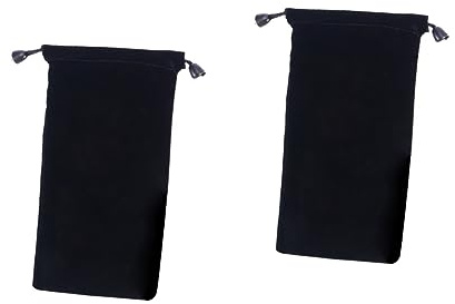 LIFKOME 2 Sets Mittelgroße Kordelzugbeutel Zur Uhrenaufbewahrung 20 x 11 x 0,3 Cm Beflockter Stoff Für Die Organisation Von Schmuck Auf Reisen 2 Stück