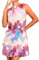 Evlry Vestito con Paillettes Glitterate da Donna, Mini Abiti da Festa Luccicanti Viola, Abiti da Rave, Abiti da Festival Scintillanti