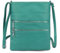Long & Son Damen Medium Crossbody Bags 18802, blaugrün, One Size