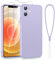 Viojrlra Cover per iPhone 12 con 2 Pellicola Vetro Temperato, Custodia Antiurto Ultra Sottile Liquid Silicone TPU Morbido, Anti Ingiallimento Anti-Graffio Protettiva Case per iPhone 12 Cover (Viola)