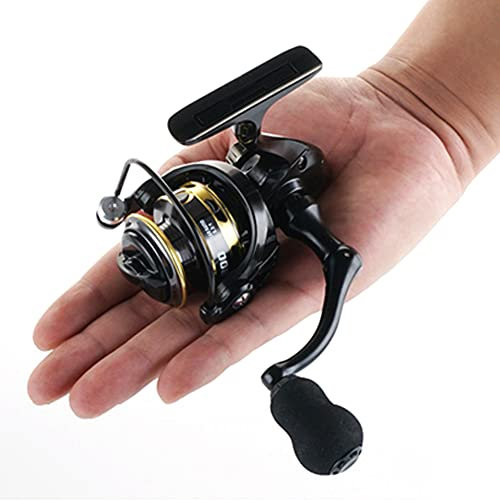 KOBONA Leichte Spinnrolle ZP 500/800 Serie Leistungsstarke Spinn-Angelrollen Übersetzungsverhältnis 5,2:1 Taschen-Angelrolle 13BB for das Süßwasserangeln
