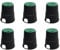 Natotela 6 Round Valve Box 6 Pack With Lid Underground Assembly Sprinkler System Water Meter Box Automatic Lawn Drip Irrigation Kits for Pressure Reducer Water Meters Valves Decoder