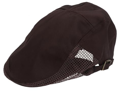 VALICLUD 2 Piezas Boina de Trabajo Gorro de Cocinero Gorras Planas para Hombre Gorra de Cocinero Gorro Cocinero Gorros Cocinero Sombrero de Cocina Sombrero de Restaurante algodón Coffee