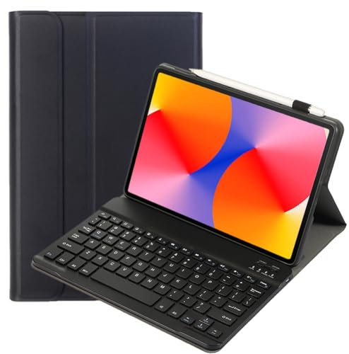 leleyo Funda Teclado para Huawei MatePad SE 11 2024 11 Pulgadas Capa con Teclado Inalámbrico Magnético QWERTY Desmontable para MatePad SE 11 2024 (Negro)