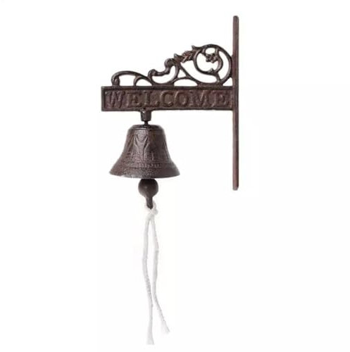 Cast Iron Dinner Bell - Dinner Bell, Cast Iron Bell | Front Door Cast Iron Bell, Rustic Vintage Western Farmhouse Rooster Chicken Door Wall Dinner Yard Bell Outdoor Southwestern Farm Cowboy,Cowgirl
