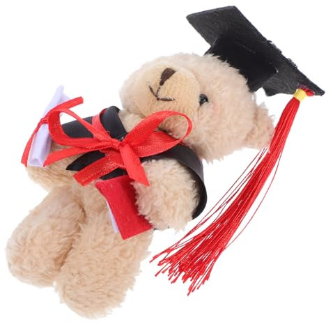 ERINGOGO Plüsch Mini Abschlussbär Mit Doktorhut Stofftier Für Kindergarten Und College Abschlüsse Deko Und Für Abschlussfeiern