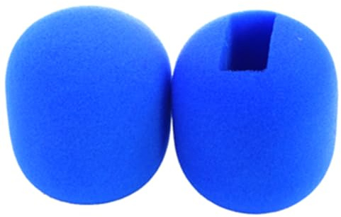 Saidbuds Microphone Foam Windscreens Sponge Covers for DJI Mic 2, Rode Wireless GO II, Wireless (Blue)