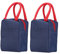 LABRIMP 2 Loncheras Térmicas Para Reutilizables Plegables Para La Escuela Con Papel De Aluminio Azul