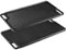 Cast Iron Griddle Pan, Double-Sided Non-Stick Pre-Seasoned BBQ Grill Pan for Gas, Electric, Induction & Oven Safe - 46x26cm Rectangular with Flat & Ridged Surfaces
