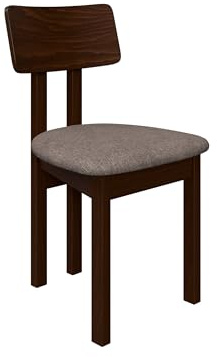 Mirjan24 Esszimmerstuhl Kizeko II, Polsterstuhl, Rahmen aus Buchenholz Gepolsterte Sitzfläche aus Stoff Stuhl für Arbeitszimmer Esszimmer Küchenstuhl (Nuss/Hygge 20)