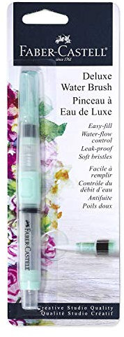 Faber-Castell Deluxe Water Brush Pen - Refillable Aqua Brush Pen for Watercolor