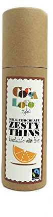Cocoa Loco Organic Milk chocolate & Orange Thins