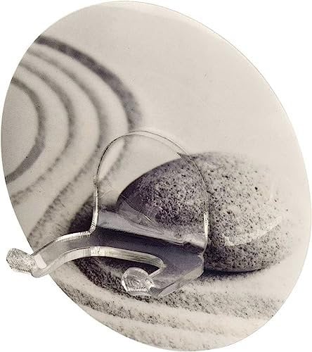 WENKO Static-Loc® Wandhaken Duo Sand & Stone - Befestigen ohne Bohren, Kunststoff (PET), 8.5 x 3 x 8.5 cm, Mehrfarbig
