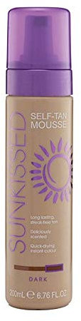 Sunkissed Self Tanning Mousse 200ml - Dark