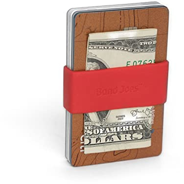 GRIFITI Band Joes Pocket Wallet Replacement Super Slim Profile Colorful Silicone Rubber Bands Money Wide Strap Grip Clip Siliconebands for Credit Card, License, Cash Holder