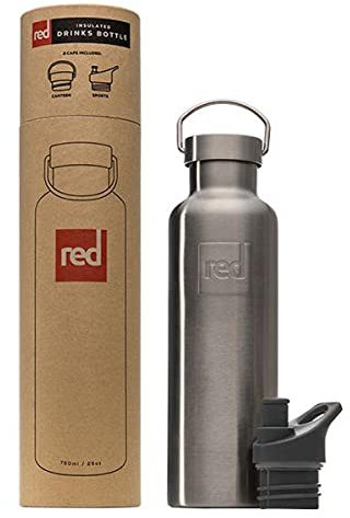 Red Original Leak-Proof Double Wall Insulated Marine-Grade Stainless Steel Hot Cold Water Bottle Thermos - 750ml