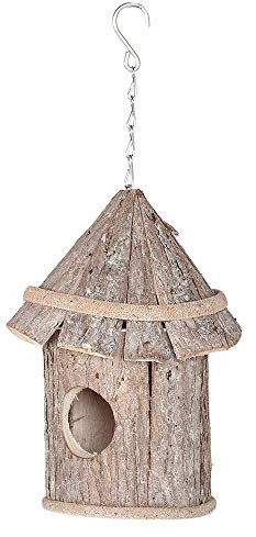 Heembloemex Deco Vogelhaus LOMELIA ca. H27cm Holz Nistkasten Vogelhäuschen Rund