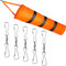 1 Piece Airport Windsock Kit with Reflective Belt and 5 Double Swivel Clips to Indicate Wind Direction and Force