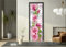 FLFK 3D Kreis Rose Blume Wohnzimmer Türtapete Wandbilder Selbstklebend Tür Poster Vinyl Entfernbar Mauer Aufkleber Zuhause Dekor 77X200CM
