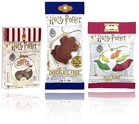 Harry Potter Jelly Belly Bertie Botts Box, Schokofrosch und Slugs