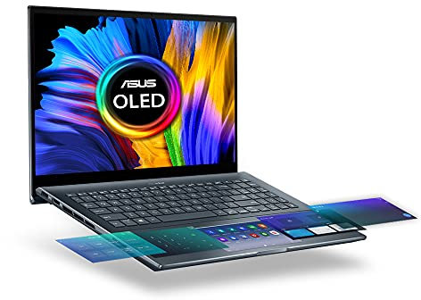ASUS ZenBook 15 with OLED Screen - UX535LI 15.6 Inch Ultra HD 400nits Touchscreen Laptop (Intel i7-10750H, Nvidia GTX 1650Ti, 16GB RAM, 1TB PCIe SSD, 4K Display, Backlit Keyboard, Windows 10)