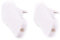 JL 2er Set Extraflach Flachstecker 250V (16A), TÜV geprüft, weiß (Flachstecker-b)