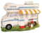 Blue Sky Ceramics Camper Cookie Jar, Multicolor