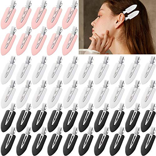 50 Pz Fermagli per Capelli Senza Piega, Scettar Donne Ragazze Fermagli Cappelli in Plastica Mollette per Cappelli Fermacapelli per Acconciatura/Frange/Lavaggio del Viso/Applicazione per il Trucco