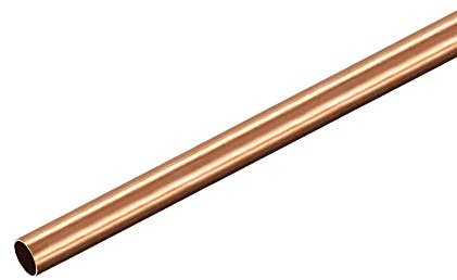 sourcing map Copper Round Tube 6mm OD 0.25mm Wall Thickness 300mm Length Pipe Tubing